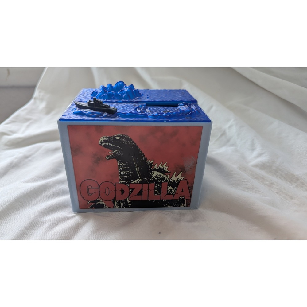 Godzilla Stealing Coin Bank Blue Ocean Mechanical Kaiju Money Box Toho Toy